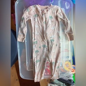 Footless one piece pajamas 18-24 months.